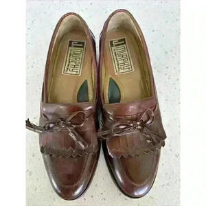 Johnston & Murphy Brown Leather Tassel Loafers Men's 8.5M‎ #20-2350